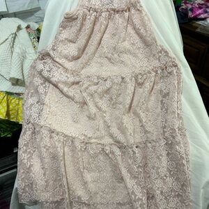 Zunie Pink Lace Kids Casual Dress